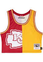 Kansas City Chiefs Womens Mitchell and Ness Big Face Fashion Football Jersey - Red