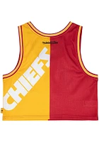 Kansas City Chiefs Womens Mitchell and Ness Big Face Fashion Football Jersey - Red