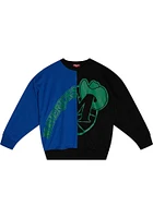 Mitchell and Ness Dallas Mavericks Womens Blue Big Face Crew Sweatshirt