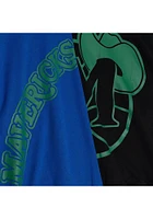 Mitchell and Ness Dallas Mavericks Womens Blue Big Face Crew Sweatshirt