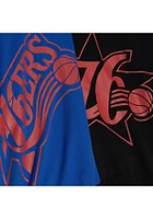 Mitchell and Ness Philadelphia 76ers Womens Blue Big Face Crew Sweatshirt