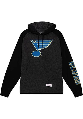 Mitchell and Ness St Louis Blues Mens Black LOGO Fashion Hood