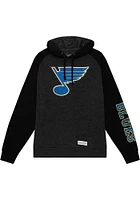Mitchell and Ness St Louis Blues Mens Black LOGO Fashion Hood