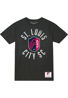 Mitchell and Ness St Louis City SC Charcoal Legendary Short Sleeve T Shirt