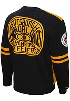 Mitchell and Ness Pittsburgh Steelers Mens Gold ALL OVER 2.0 Long Sleeve Fashion Sweatshirt