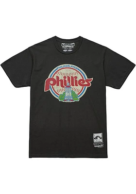Mitchell and Ness Philadelphia Phillies Charcoal UNDER THE LIGHTS Short Sleeve T Shirt