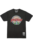 Mitchell and Ness Philadelphia Phillies Charcoal UNDER THE LIGHTS Short Sleeve T Shirt
