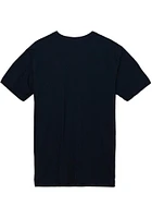 Mitchell and Ness Sporting Kansas City Navy Blue SERAPE Short Sleeve T Shirt