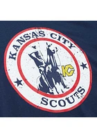 Mitchell and Ness Kansas City Scouts Navy Blue LEGENDARY SLUB Short Sleeve Fashion T Shirt