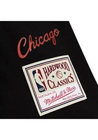 Mitchell and Ness Chicago Bulls Black Slap Sticker Short Sleeve T Shirt