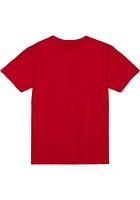 Mitchell and Ness Philadelphia 76ers Red Slap Sticker Short Sleeve T Shirt