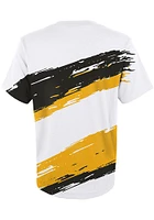 Mitchell and Ness Pittsburgh Steelers Youth White Paintbrush Short Sleeve T-Shirt