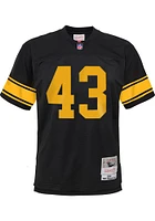 Troy Polamalu Pittsburgh Steelers Youth Black Mitchell and Ness NFL Legacy Retired Player Football..