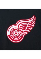 Mitchell and Ness Detroit Red Wings Black LEGENDARY SLUB Long Sleeve Fashion T Shirt