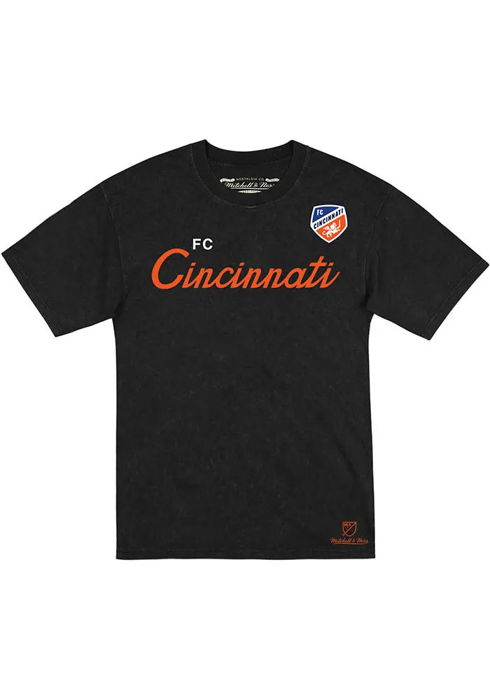 Mitchell and Ness FC Cincinnati Script Short Sleeve T Shirt