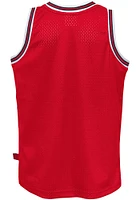 Mitchell and Ness Chicago Bulls Youth Red Big Face 2.0 Short Sleeve Tank Top