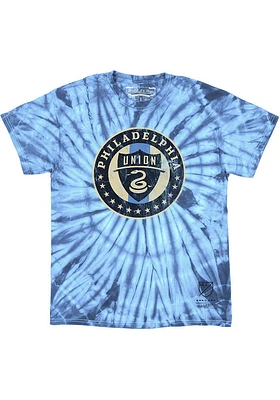 Mitchell and Ness Philadelphia Union Light Blue Vintage Logo Short Sleeve Fashion T Shirt