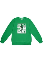 Mitchell and Ness Philadelphia Eagles Mens Kelly Green Retro Game Day Long Sleeve Crew Sweatshirt