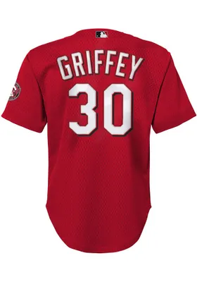 Ken Griffey Jr.  Mitchell and Ness Cincinnati Reds Youth Red MLB Player Jersey