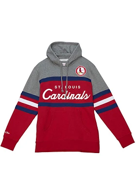Mitchell and Ness St Louis Cardinals Mens Red Head Coach Fashion Hood