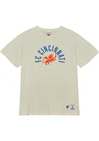 Mitchell and Ness FC Cincinnati White LEGENDARY SLUB TEE Short Sleeve Fashion T Shirt