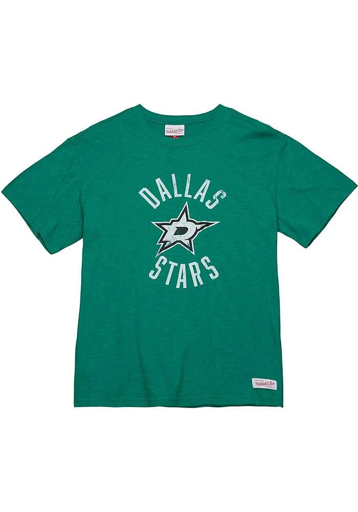Mitchell and Ness Dallas Stars Kelly Green LEGENDARY SLUB TEE Short Sleeve Fashion T Shirt