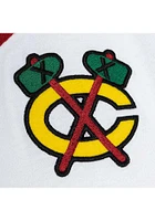 Chicago Blackhawks Mens Mitchell and Ness Replica PRACTICE Jersey - White