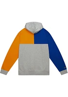 Mitchell and Ness St Louis Blues Mens Grey TIE BREAKER FLEECE Long Sleeve Hoodie