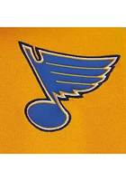 Mitchell and Ness St Louis Blues Mens Grey TIE BREAKER FLEECE Long Sleeve Hoodie