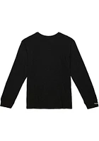 Mitchell and Ness Iowa Hawkeyes Black Slub Long Sleeve Fashion T Shirt