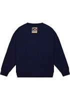 Mitchell and Ness St Louis Cardinals Womens Navy Blue Logo Crew Sweatshirt