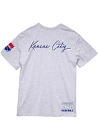 Mitchell and Ness Kansas CITY Kings Grey COLLECTION SS TEE Short Sleeve T Shirt