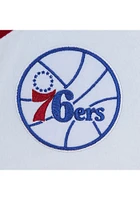 Mitchell and Ness Philadelphia 76ers Mens White Practice Day Baseball Jersey