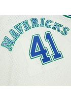 Dirk Nowitzki Dallas Mavericks Mitchell and Ness Cream HWC Swingman Jersey