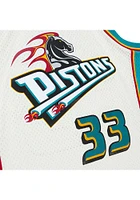 Grant Hill Detroit Pistons Mitchell and Ness Cream HWC Swingman Jersey