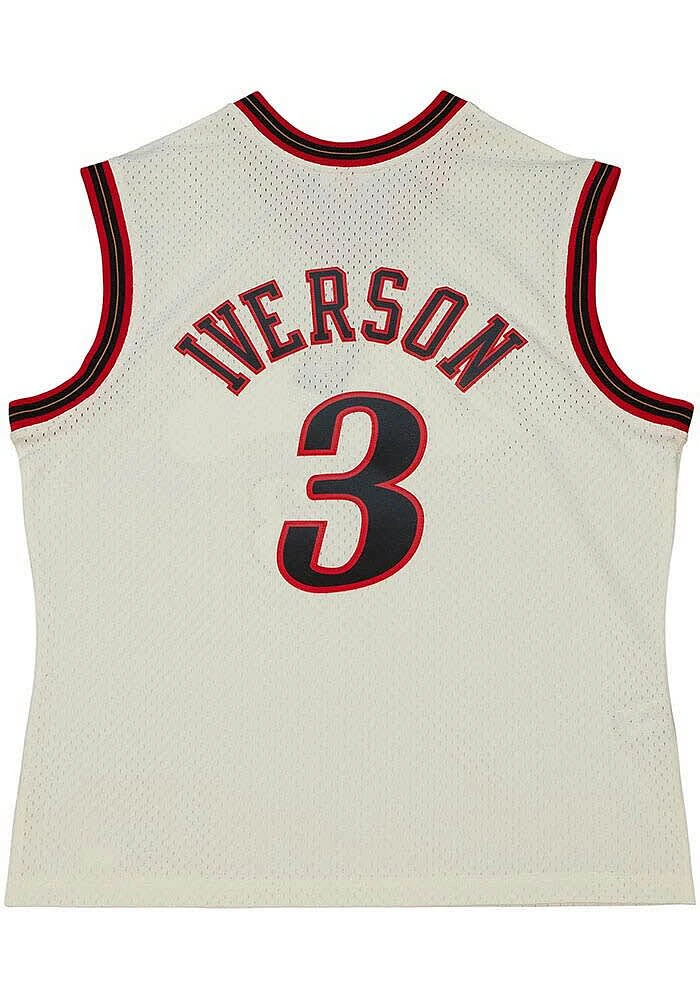 Mitchell and Ness Philadelphia 76ers Cream HWC Swingman Jersey