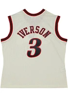 Mitchell and Ness Philadelphia 76ers  Cream HWC Swingman Jersey