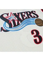 Mitchell and Ness Philadelphia 76ers  Cream HWC Swingman Jersey