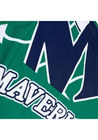 Mitchell and Ness Dallas Mavericks Mens Blue Big Face Fashion Short Sleeve Tank Top