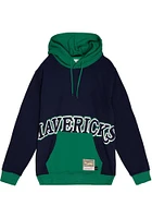 Mitchell and Ness Dallas Mavericks Mens Blue Big Face 5.0 Fashion Hood