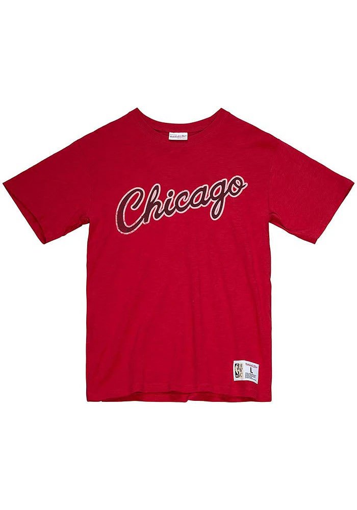 Mitchell and Ness Chicago Bulls Legendary Slub Short Sleeve Fashion T Shirt