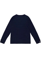 Mitchell and Ness Sporting Kansas City Navy Blue Legendary Slub Long Sleeve Fashion T Shirt
