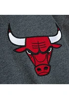 Mitchell and Ness Chicago Bulls Mens Black Classic French Terry Fashion Hood