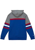 Mitchell and Ness Philadelphia 76ers Mens Blue Head Coach Fashion Hood