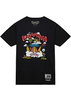 Mitchell and Ness Philadelphia 76ers Black PSYCHEDELIC Short Sleeve Fashion T Shirt
