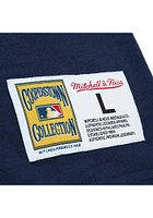 Mitchell and Ness Detroit Tigers Navy Blue Legendary Slub Logo Short Sleeve Fashion T Shirt