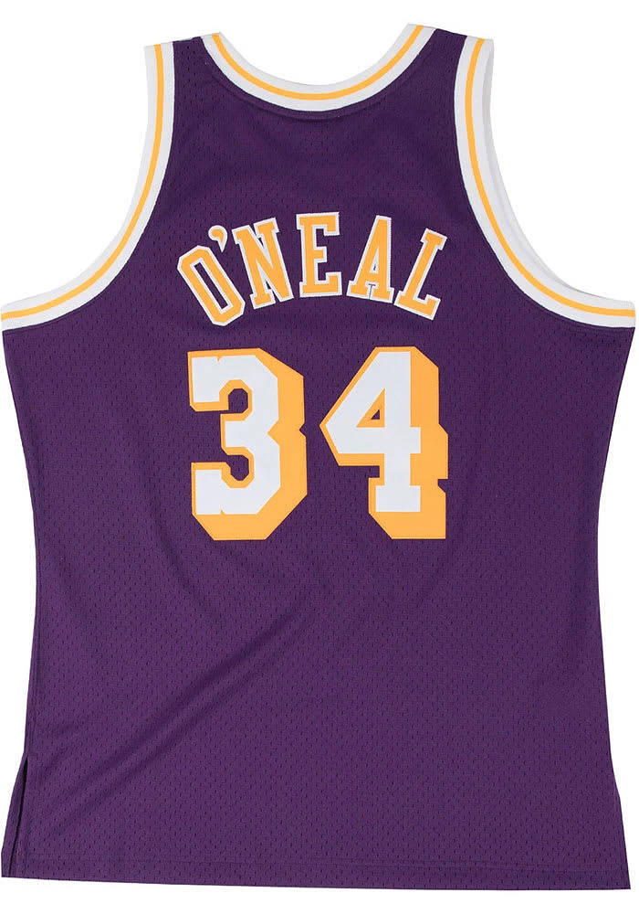 Shaquille O'Neal Los Angeles Lakers Mitchell and Ness 96-97 Road Swingman Jersey