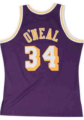Shaquille O'Neal Los Angeles Lakers Mitchell and Ness 96-97 Road Swingman Jersey
