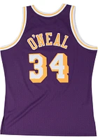 Shaquille O'Neal Los Angeles Lakers Mitchell and Ness 96-97 Road Swingman Jersey