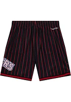 Mitchell and Ness Philadelphia 76ers Mens Black City Collection Shorts